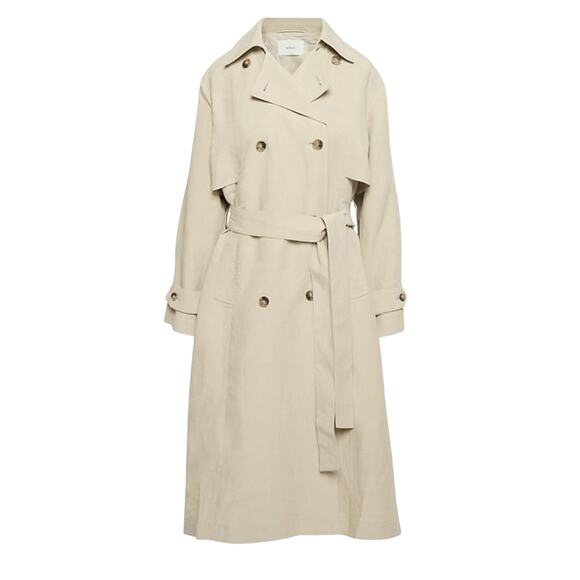 Wilfred Jackets & Blazers - Wilfred 'Phase' Tan Linen Trench Coat Size 2XS NWT